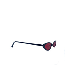 Load image into Gallery viewer, Red And Black Thin Cat Eye Sunnies
