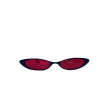 Load image into Gallery viewer, Red And Black Thin Cat Eye Sunnies
