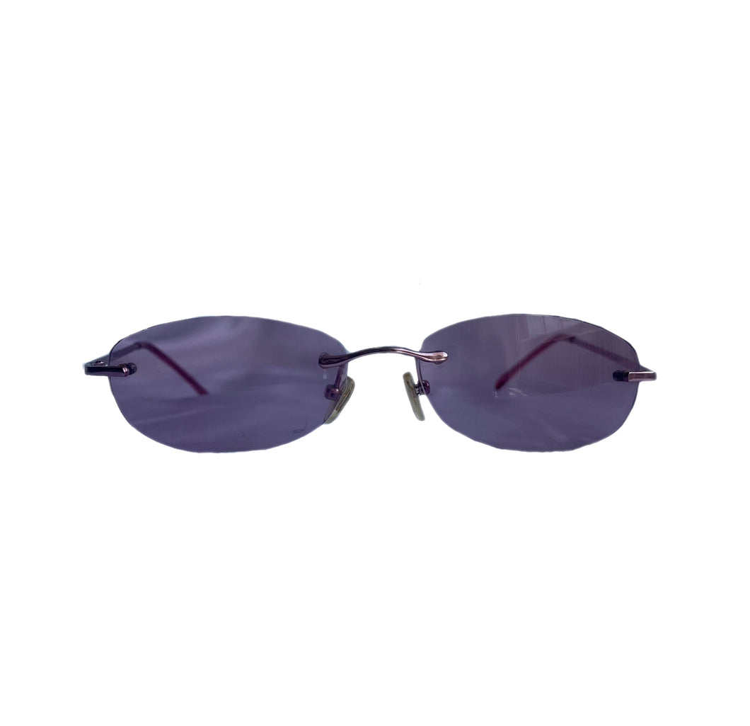 Pink Rimless Shades