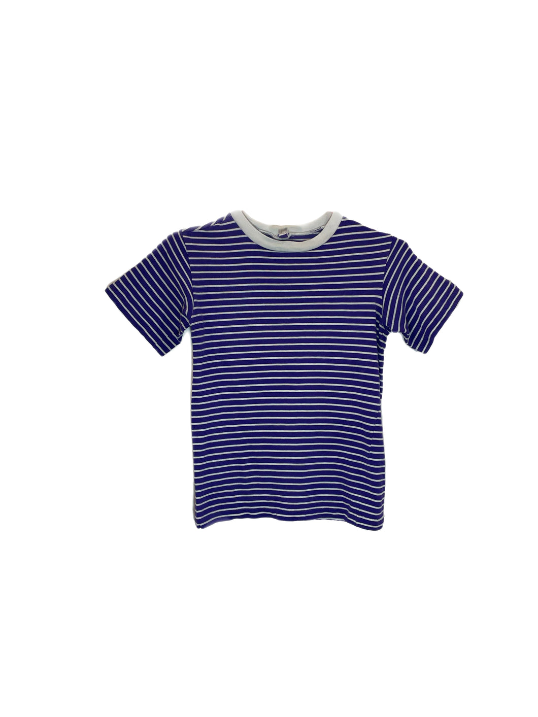 Purple Striped Crew Neck