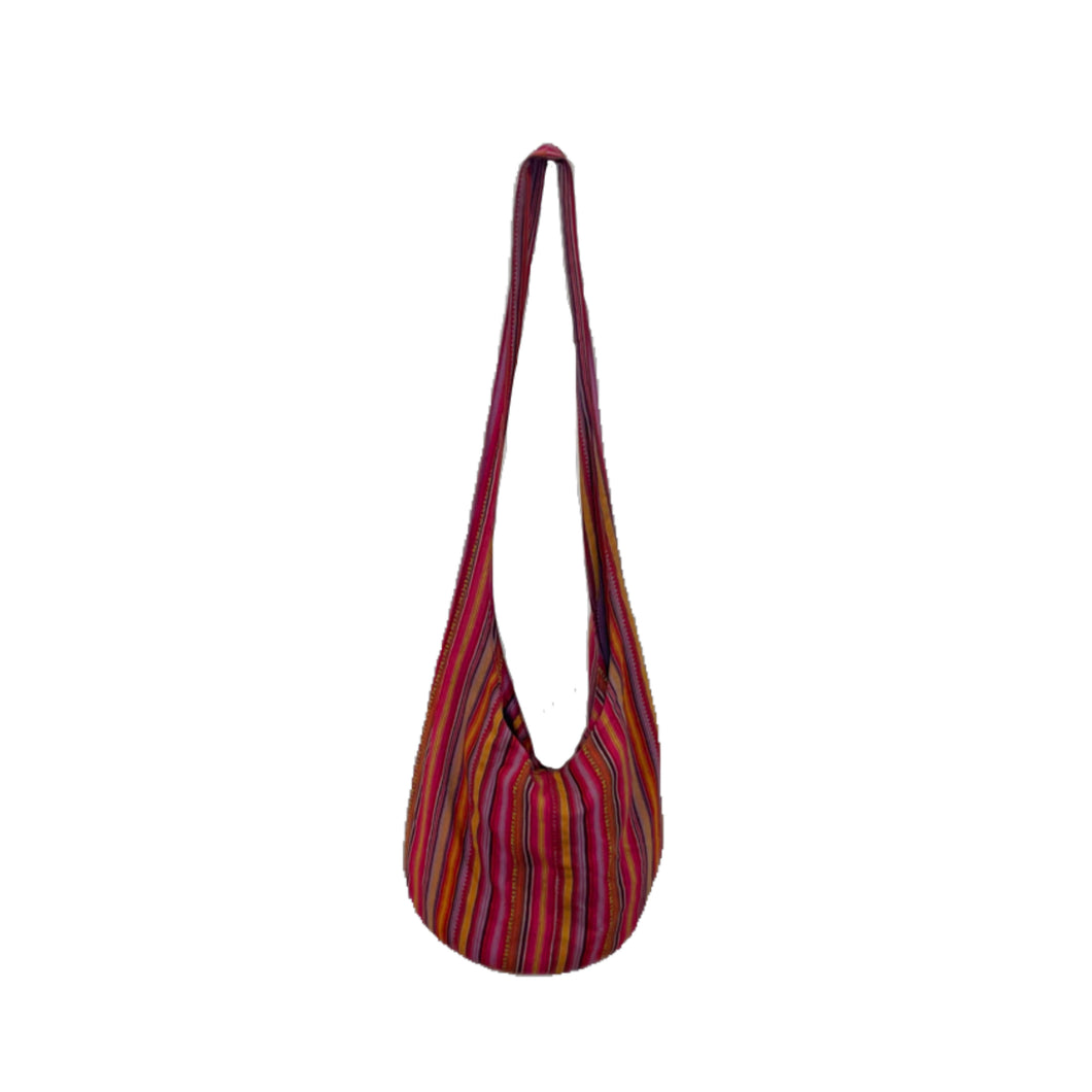 Striped Multi Color Hobo Bag